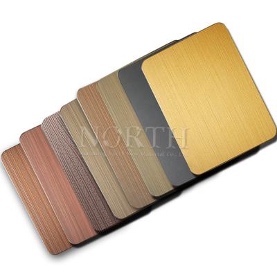 China Kitchen Supplies Gold Mirror PVC Coating Grade 316l Color Stainless Steel Sheet Decorative Price for sale