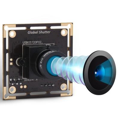 China High Speed ​​Camera ELP 720P 60fps Color Global Webcam 1MP HD CMOS Mini Global Shutter USB Shutter Camera Module for Scan Barcode, Passport for sale