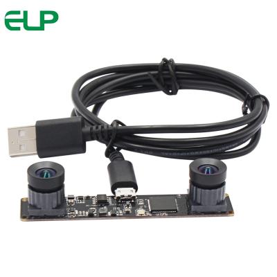 China Indoor Dual Lens USB2.0 Module ELP 1.3megapixels OV9715 MJPEG 60fps Synchronous Stereo Camera For Robot VR Camera for sale