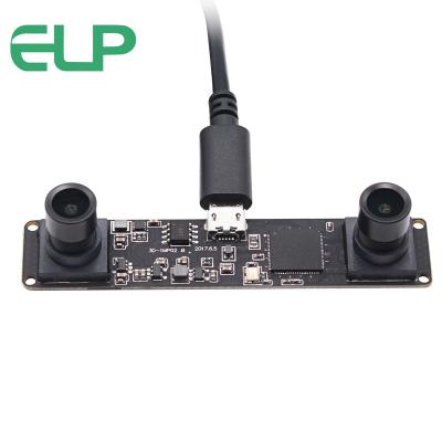 China OEM Synchronous Camera ELP Dual Lens USB Synchronous Lens 1.3megapixels OV9715 MJPEG 60fps Computer Vision People Counting HD Video Camera For Robot, VR for sale