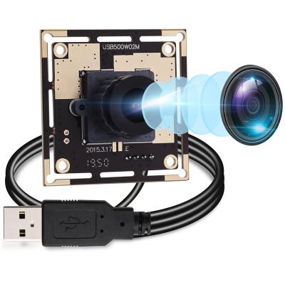 China 5MP USB Camera ELP 5.0 Megapixel OV5640 Omnivision Camera Micro USB2.0 Panel Wide Angle Mini HD Webcam With 2.1mm Lens for sale