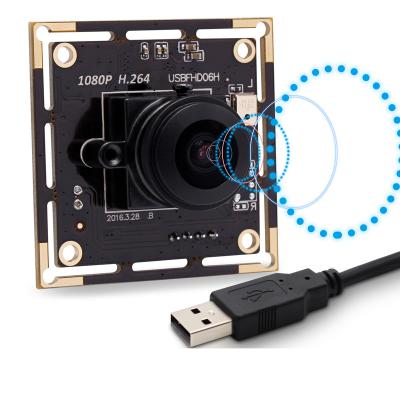 China Low Light Camera Module ELP 2M Pixels HD Web Camera Min Illumination 0.01lux H.264 Camera Module IMX323 Audio Wide Angle Sensor for sale