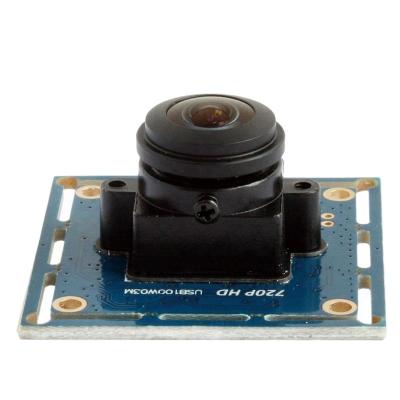 China USB wide angle webcam ELP 720p HD CMOS OV9712 usb2.0 camera module 170 degree fisheye security camera Usb webcam camera module for robotic systems for sale