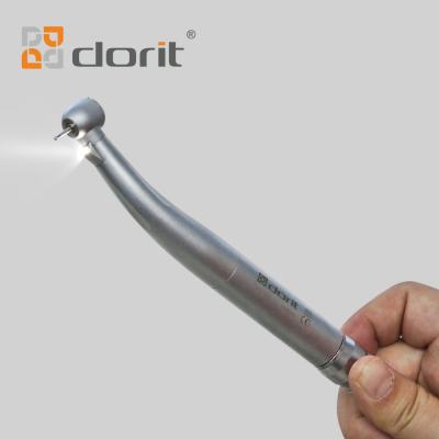 China Dorit 162 metal triple jet high speed dental handpiece turbine with coupling and LED light for sale