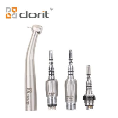 China Dentist Working Partner Dorit high speed fiber optic dental handpiece turbines with led coupler 2/4/6 hole connection for sale