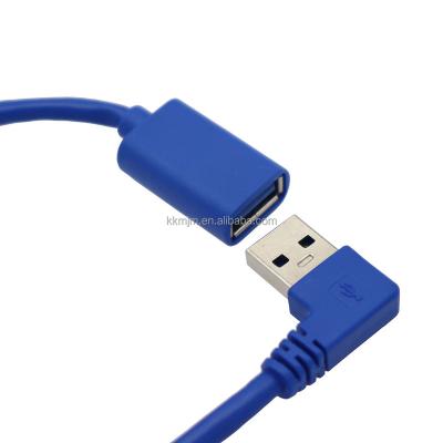 China COMPUTER 90 Degree Left Angle USB 3.0 One Male With Female With 5Gbps Data Transfer And Charging PlayStation, Xbox for sale