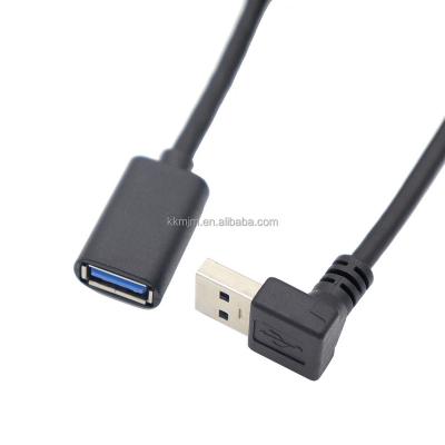 China COMPUTER 90 degree down angle USB 3.0 one male to female with 5Gbps data transfer and charging PlayStation, Xbox for sale