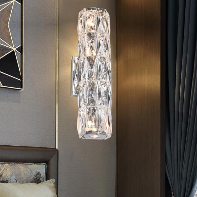 China Delicate and Exquisite Modern Decoration Art Bedside Bedroom Mirror Light by Luxca Modern Crystal Wall Lamp Dining Room Wall Living Room for sale