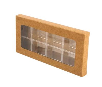 China Custom Recycled Materials Wax Melt Recyclable Packaging Box With Clear Window In White Black Brown Color for sale