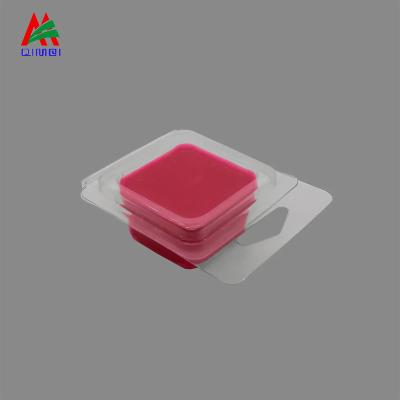 China 100% Recyclable Custom Single Wax Melt Combo Wax Cube 1oz Wax Melt Cube Recyclable Luxury Single Clamshell for sale