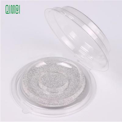 China Disposable Custom Clear Round False Eyelashes Storage Case Blister Packaging Eyelash Package Box for sale