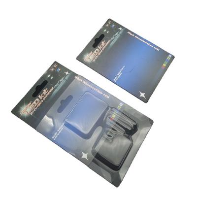 China Eco-friendly accept custom edgefold card sliding blister wrapper for high illumination led lightweight pvc blister wrapper for sale