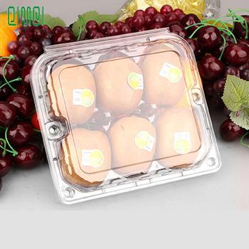 China Eco - Friendly Disposable Clear Clamshell Plastic Fruit Packaging Blister Kiwi Tray for sale