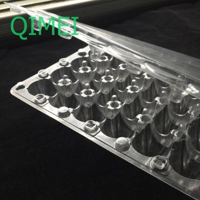 China Wholesale High Quality Hot Selling Disposable Eco-friendly Disposable Clear Plastic Trays/Low Price Clamshell 12/18 Holes Quail Egg Cartons for sale