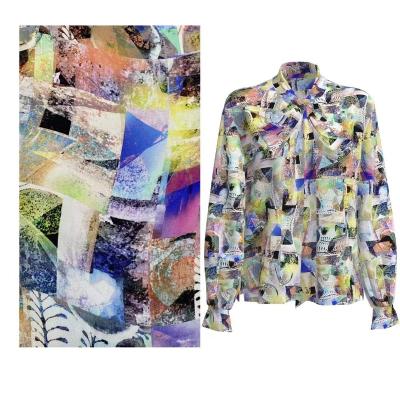 China Competitive Price QUICK DRY Twill Rayon Fabric Pants Digital Printing Short Sleeve Digital Printing Fabric for sale