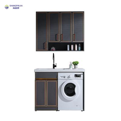 China Modern Single Basin Bathroom Washing Machine Smart Stainless Steel Cabinet With Drying Function en venta