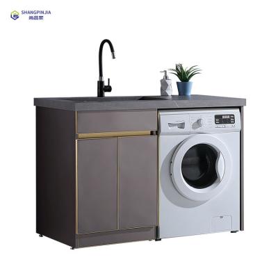 Κίνα Modern Simple Stainless Steel Basin Washing Machine Bathroom Cabinet Balcony Cabinet προς πώληση