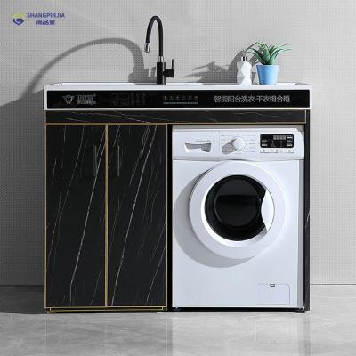 China Modern Italian Bathroom Vanity Small Stainless Steel Vanity Hotel Bathroom Cabinet en venta