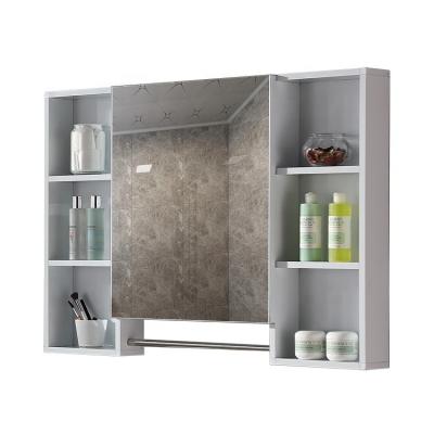 China Waterproof Aluminum Alloy Bathroom Cabinet Modern Simple Mirror Cabinet for sale