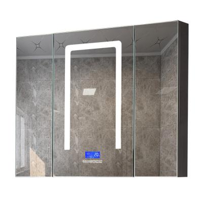 China 2021New Design Waterproof Stainless Steel Bathroom Cabinet Bathroom Mirror Cabinet for sale