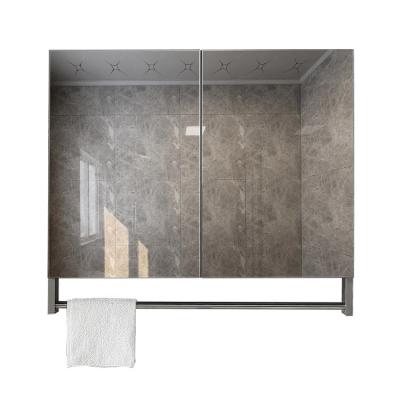 China Waterproof Hotel Bathroom Stainless Steel Dressing Table Mirror Cabinet For Toilet for sale