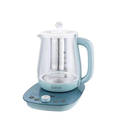 China Food Grade Electric Kettle 360 ​​Degree Glass Multifunctional Digital Pot Temperature Control Electric Low Rotate Health Kettle for sale