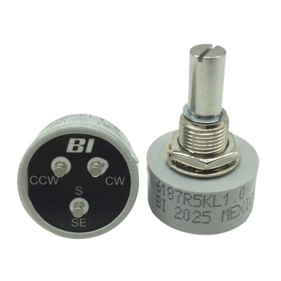 China Conductive Plastic Potentiometer Panel 5k Mount Linear Potentiometer BI 6187R5KL1.0 6187R5KL1.0 for sale