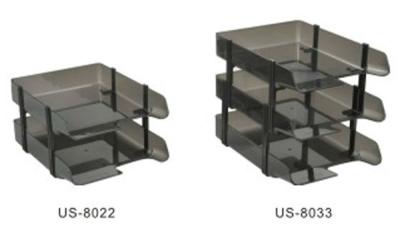 China US-8033 Style Plastic Folding 3 Layer Plastic Filing Tray for sale