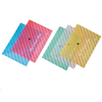 China Instant Size Plastic Envelope PP US-W209 Office A4 Button Offset Printing Folder Bag Document Folder Bag for sale