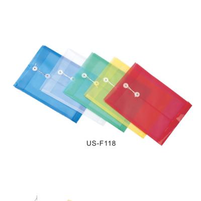 China US-F118 Plastic Folder Bag Project Envelope Folder with Expanding Gusset Case Organize Sleeve Pouch with String Tie 249*30*330mm for sale