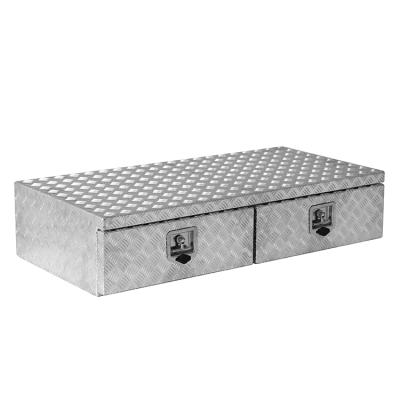 China Aluminum Aluminum Tool Boxes For Trailers Trucks Heavy Duty Slid Drawers Tools Storage UTE Box Rail for sale