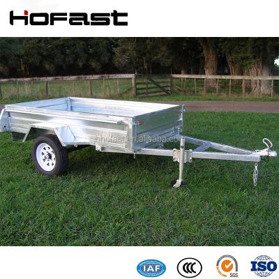 China Car Trailer 7*4FT Bolted Box Poultry Transport Truck Trailer for sale