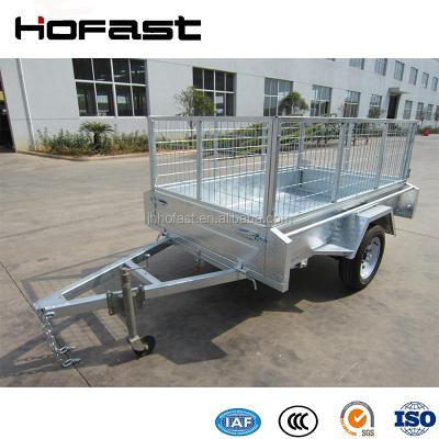 China Box Full Axle Landscape Trailer Tandem Welded Car Trailer for sale