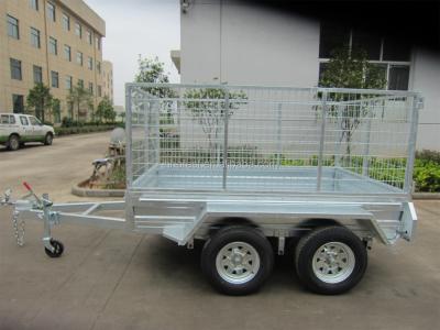 China Truck trailer 8x5 bolted tandem trailer (double axles) for sale