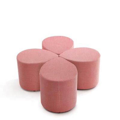 China Modern Sofa Side Stool Living Room Stool Fabric Puff Stool BD for sale