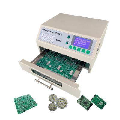 China Building Material Mini SMT Desktop Shops HECAN Reflow Oven T962 Reflow Oven Machine With 1 Heating Zone en venta