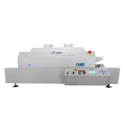 China Building material shops HOT sale Wenzhou HECAN t960, infrared reflow 5 heating zone reflow oven for pcb assembly line en venta