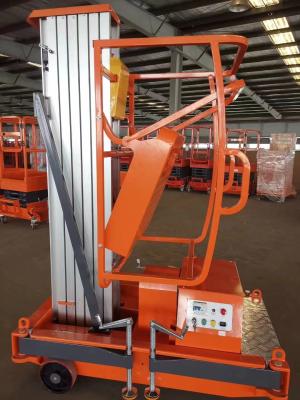 China Push Around Aluminium  Vertical Mast Lifts Strong Structure Smooth Lifting for sale