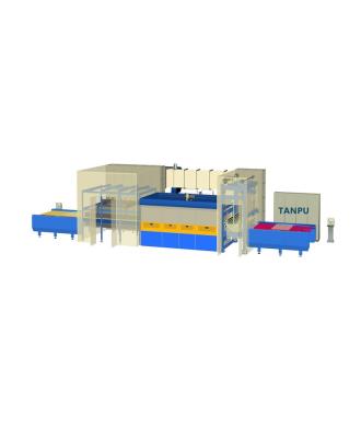 China Intelligent Hotels PLC Controlled Flat And Cross Bending Glass Tempering Machine for sale