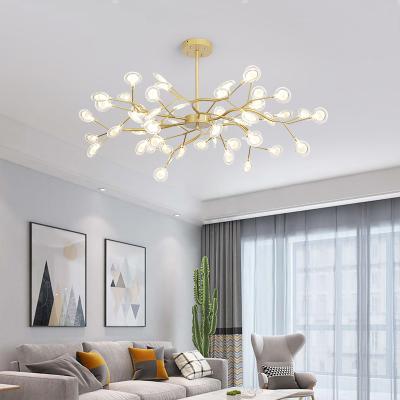 China Modern Copper LED Pedant Light Crystal Glass Indoor Lighting For Golden Pedant Lamp for sale