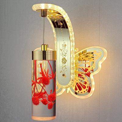 China Hot Sale Modern Design Wall Bracket Lights Classic Modern Colorful Flower LED Indoor Wall Lamps for sale