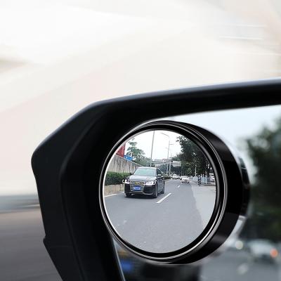 China Side View Car Double 360 ​​Wide Angle Rotatable Glasses Install Convex Car Blind Spot Mirrors for sale