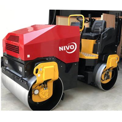 China Hotels NIVO Road Roller 1 Ton 3 Ton Diesel Gasoline Hydraulic Vibrating Asphalt Paver Tandem Compactor 2 Ton And Used Road Roller Parts for sale