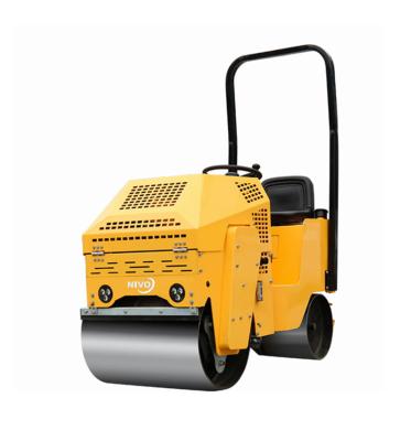 China Hotels NIVO YNV800 800kg Mini Hydraulic 1ton Walk Behind Vibratory Road Roller Compactor with Imported Pump and Parts for sale