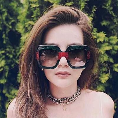 China EUGENIA Oversize Shining Fashion Cheap Sunglasses Polarized Sunglasses Women Shade Colorful Sun Glasses for sale