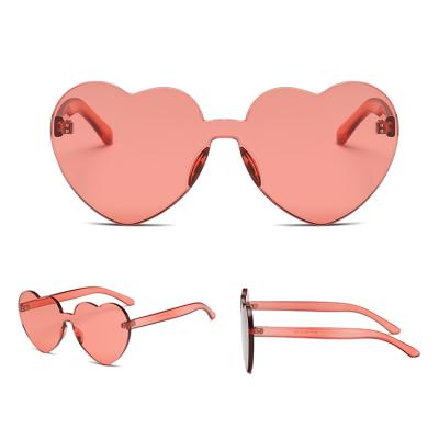 China Fashion Sunglasses Vintage Steampunk Heart Bride Pink Sunglasses Women for sale