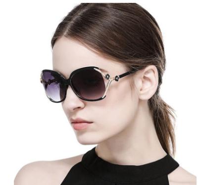 China EUGENIA Women Oversize Fashion Sunglasses Large Size Decoration Cheap Painted Classic Sun Glasses for sale