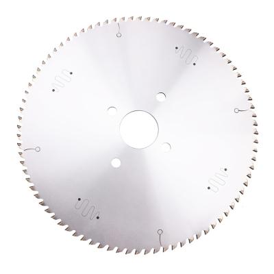 China Cutting More Durable Tungsten Carbide Melamine Panel Slanted Board Sawmill Disc Sizing Blade No Chip Cutting Tct Circular Saw Blade for sale