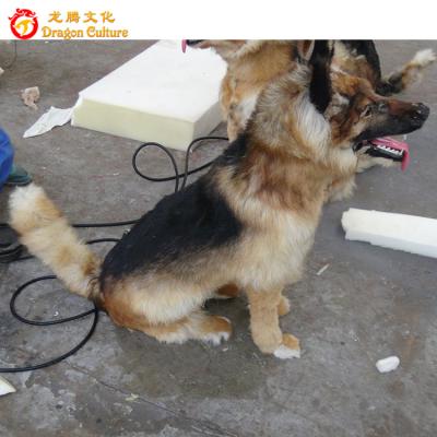 China Amusement park wholesale resin outdoor theme park life size artificial dog theme/statue amusement park/statue for sale