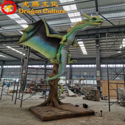 China Amusement Park Outdoor Decorative Fly Party Animatronic Dragon for sale